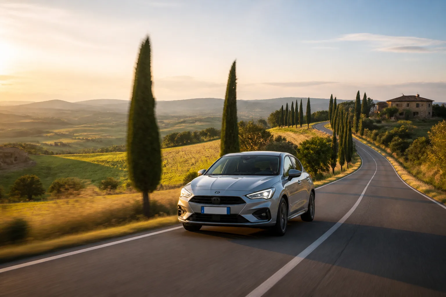 Auto su strada italiana